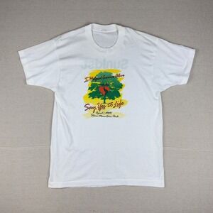 Vintage 1989 Sunkist Arrive Alive Say Yes to Life Mens XL Graphic T Shirt